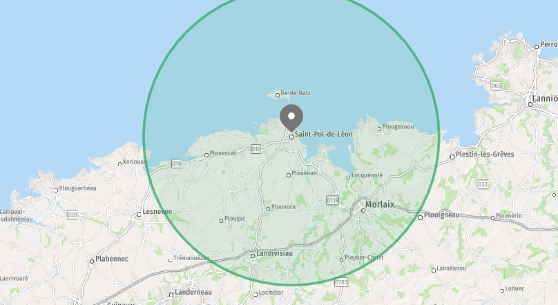 Carte zone d'intervention